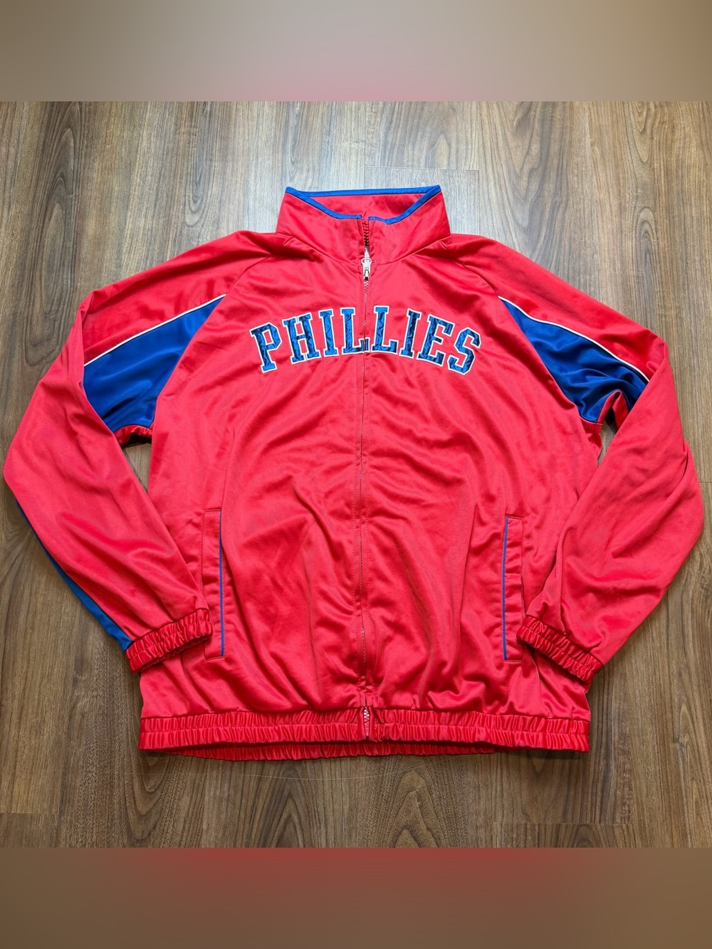 Philadelphia Phillies MLB G3 GIII Carl Banks Red Full Zip Track Jacket Men’s 2XL